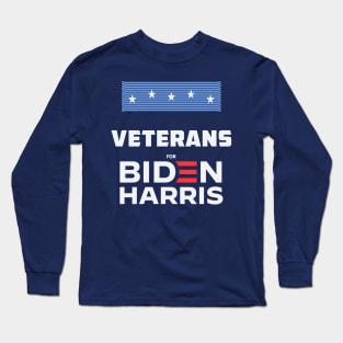 Veterans For Biden Harris | Joe Biden Veteran Long Sleeve T-Shirt